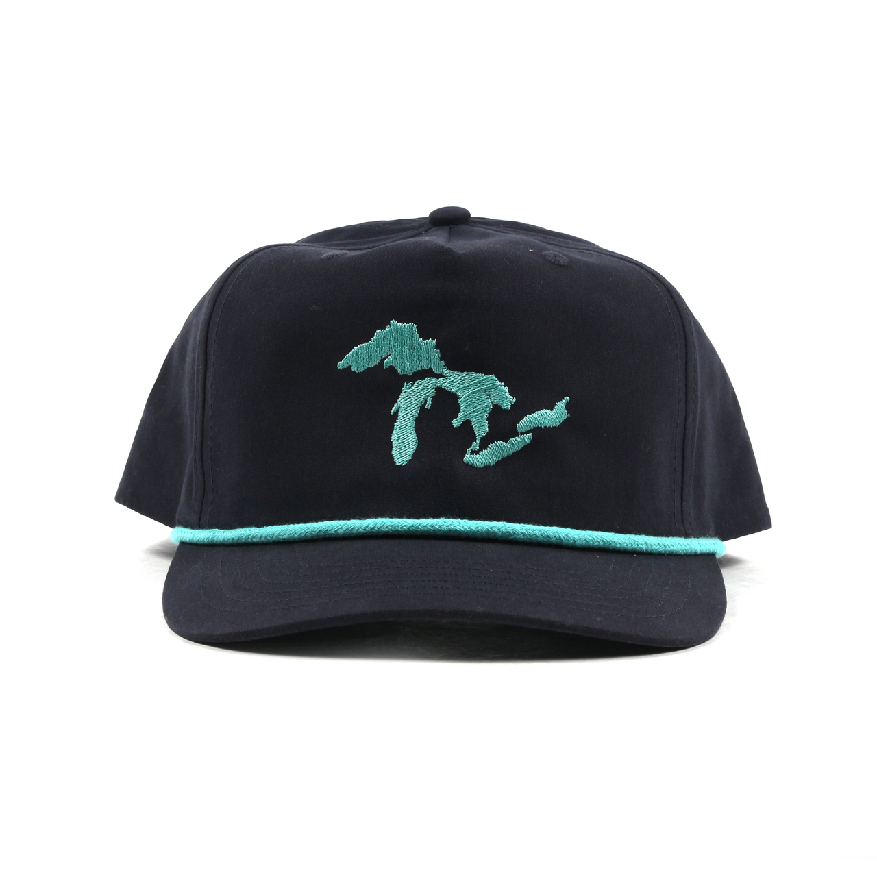 Great Lakes Rope Hat (Navy & Mint)