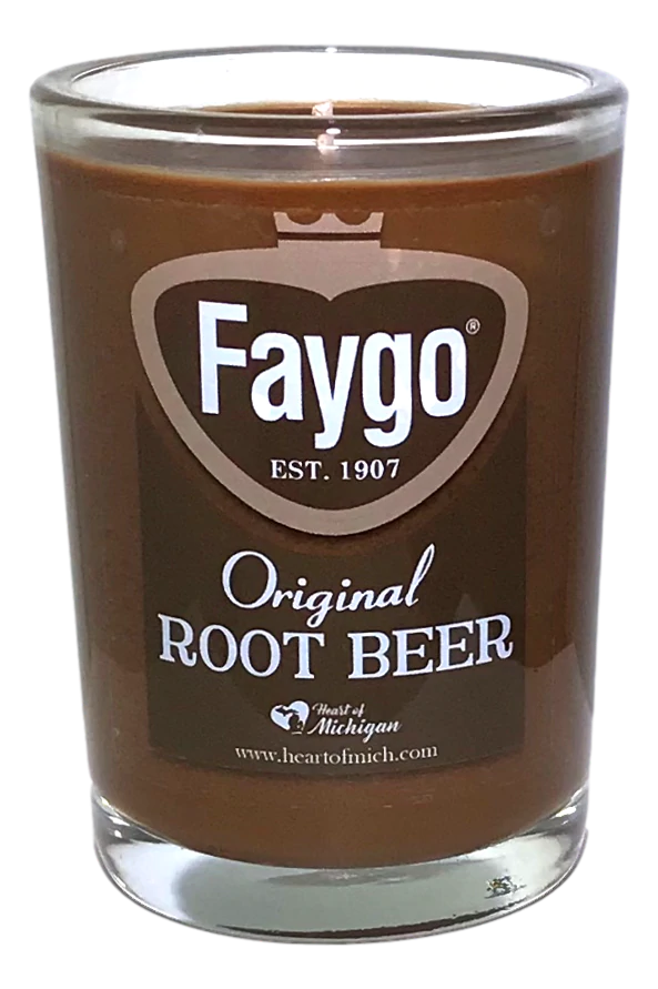 Faygo Root Beer Candle