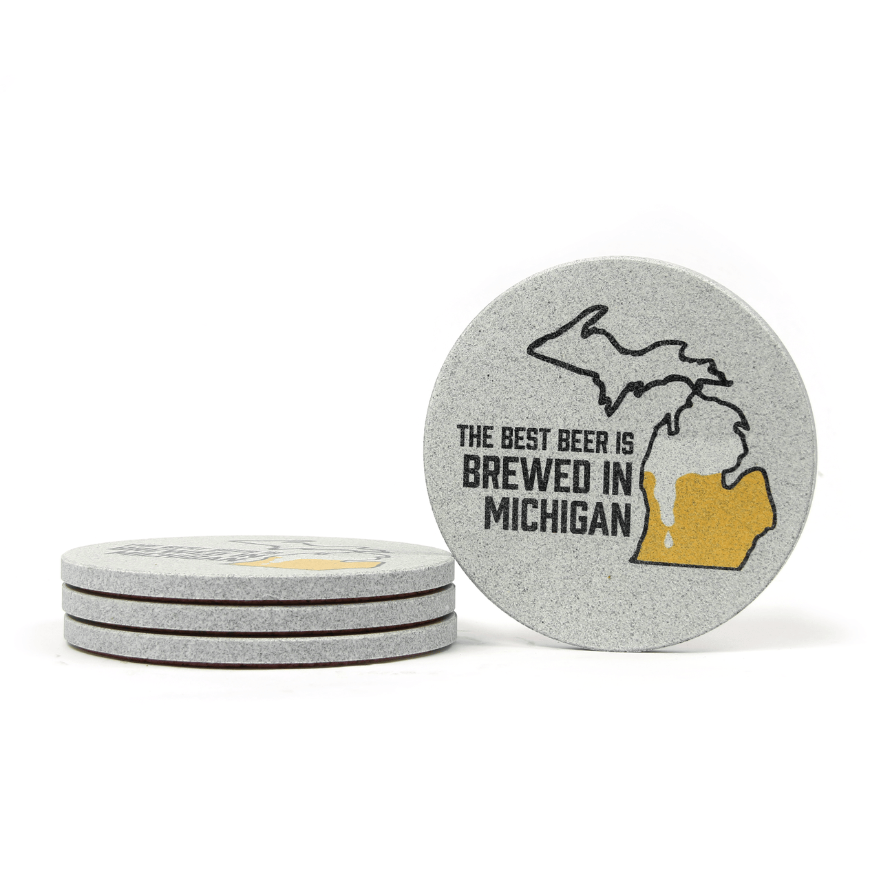 Brewed in Michigan Coaster Set