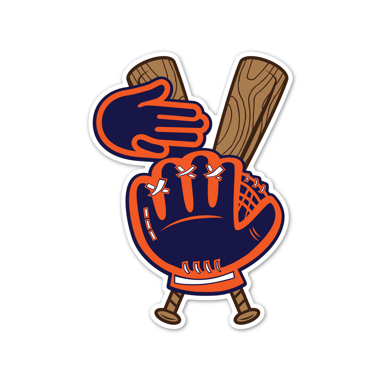 Baseball in the Mitt Sticker