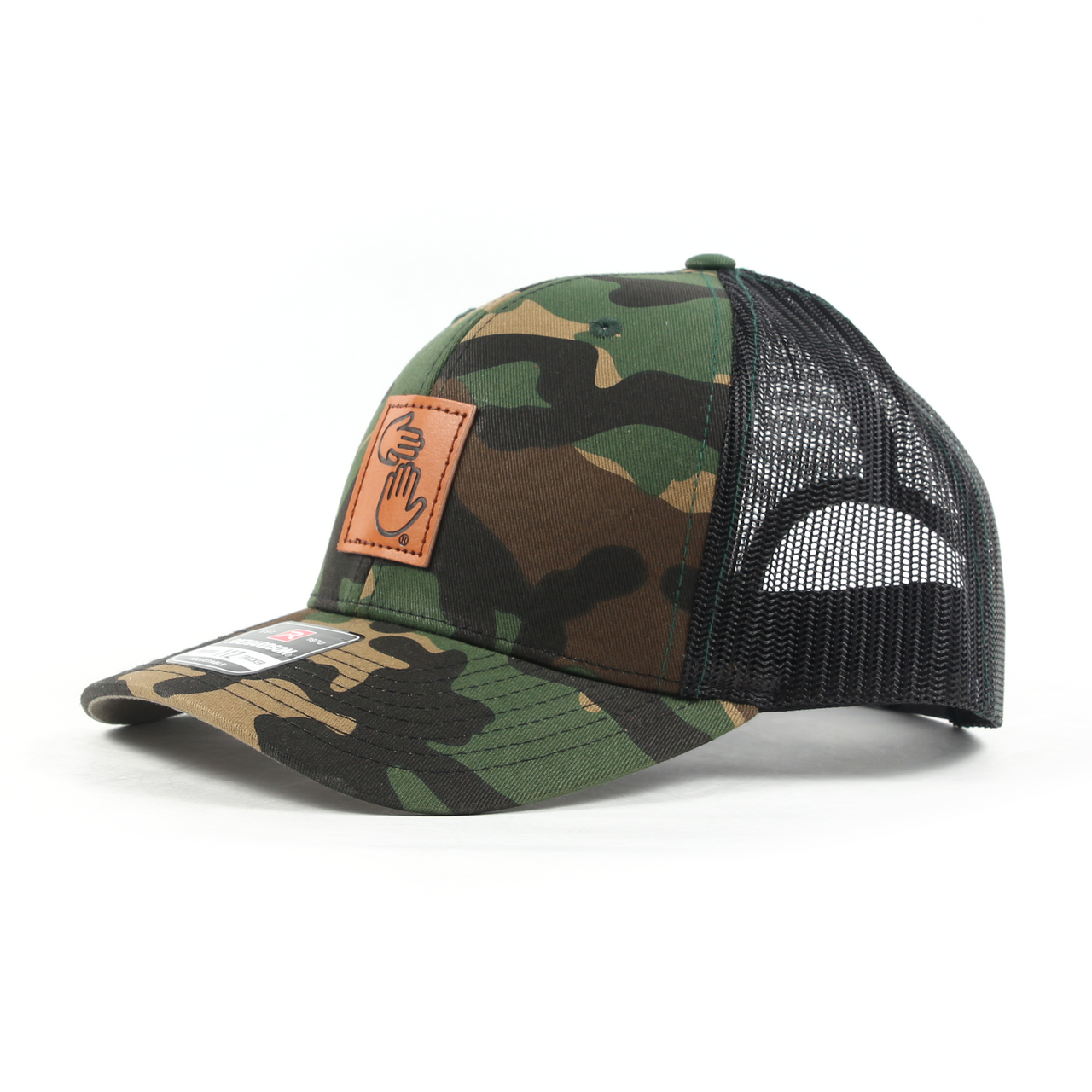 Low Profile Leather Patch Trucker