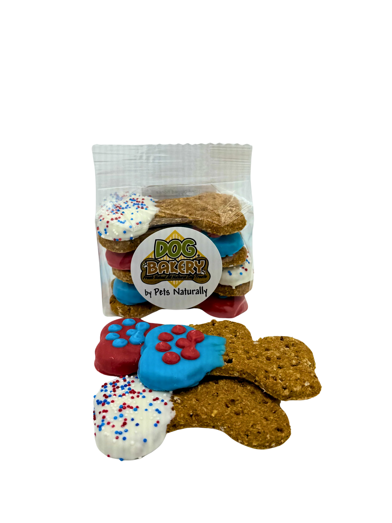 Paw-triotic Hand Dipped Dog Bones 6 Pack