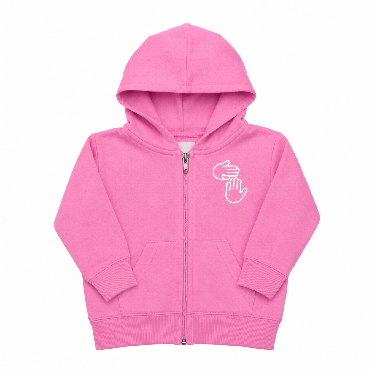 Michigan Hands Infant Zip Hoodie (Pink)