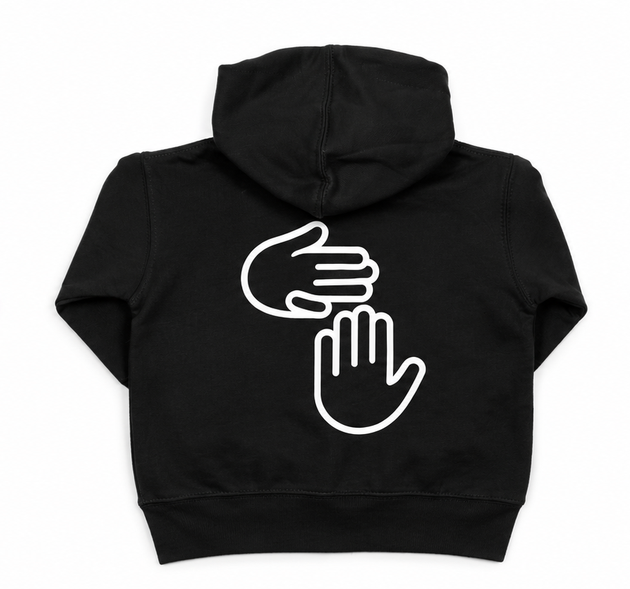 Michigan Hands Infant Zip Hoodie (Black)