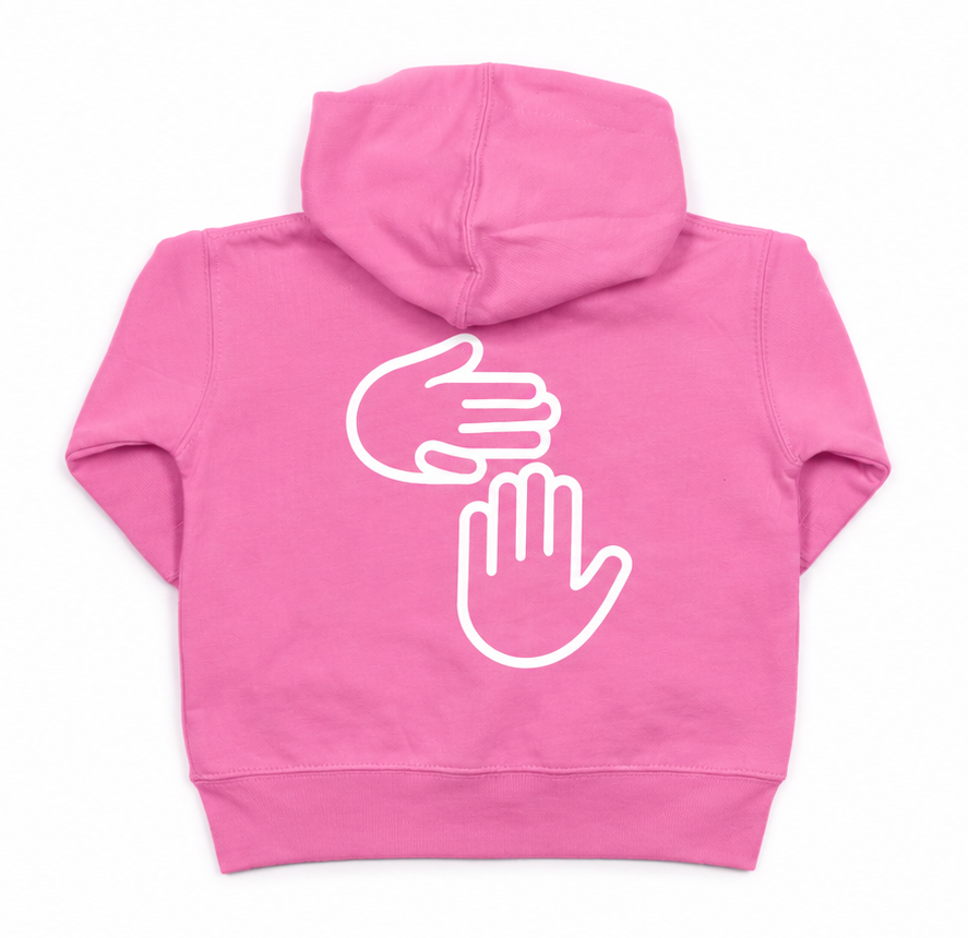 Michigan Hands Infant Zip Hoodie (Pink)