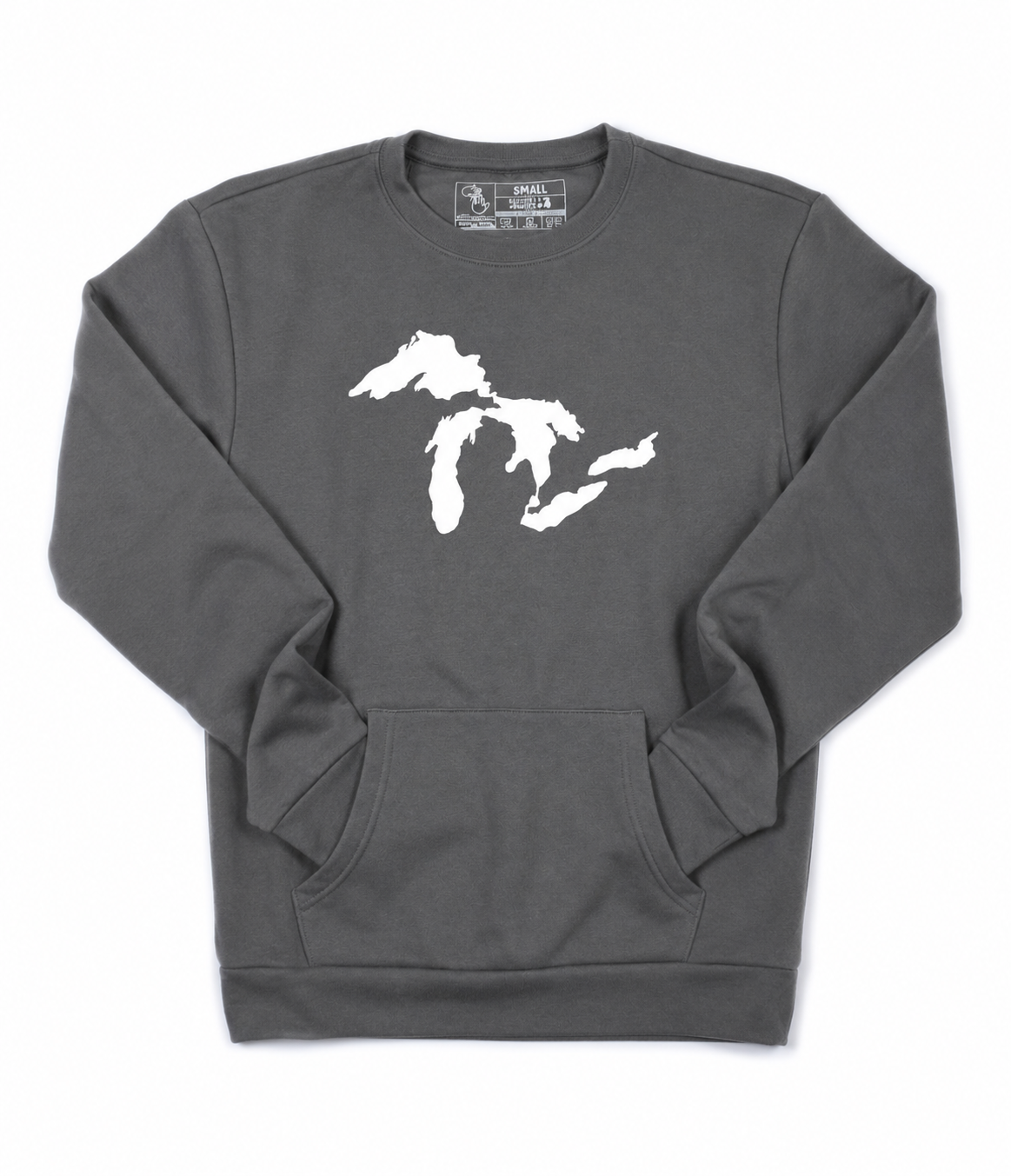 Great Lakes Pocket Crewneck (Grey)