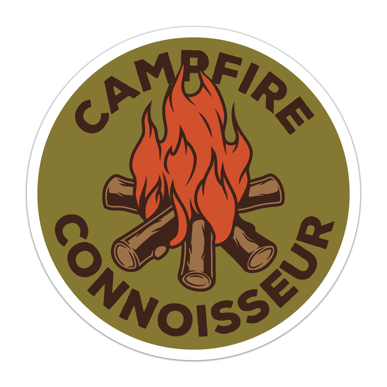 Campfire Connoisseur Sticker