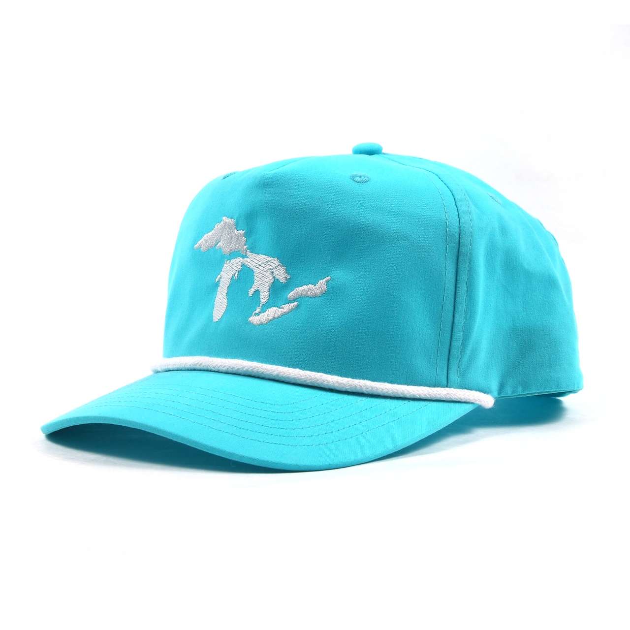 Great Lakes Rope Hat (Teal & White)