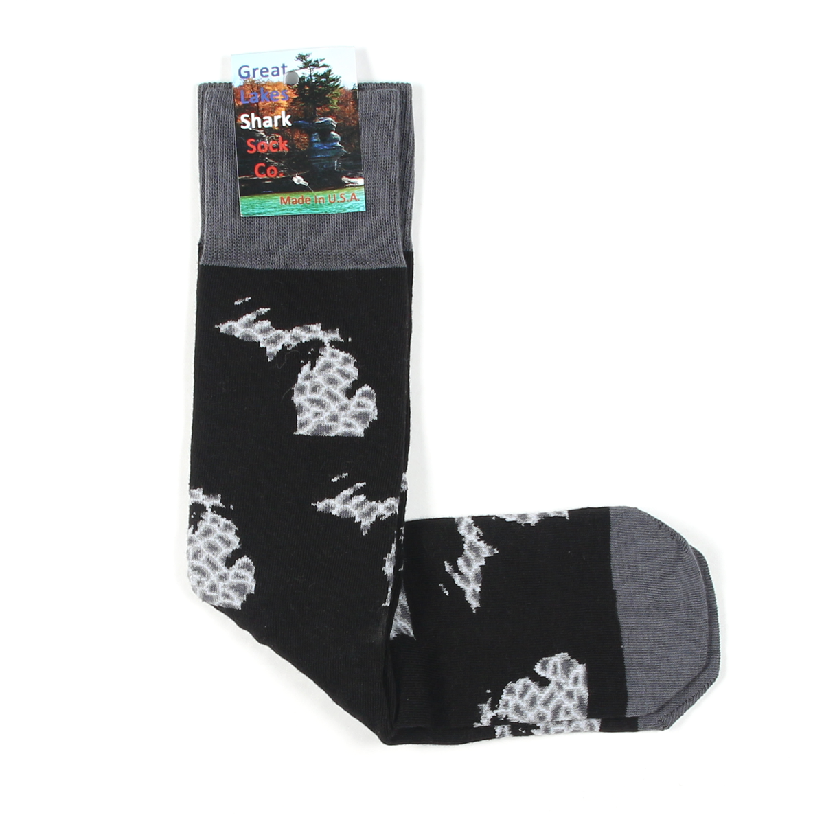 Petoskey Print Crew Socks