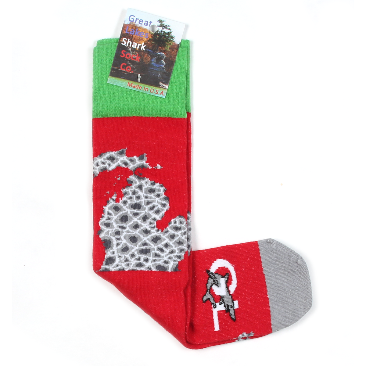 Christmas Petoskey Crew Socks
