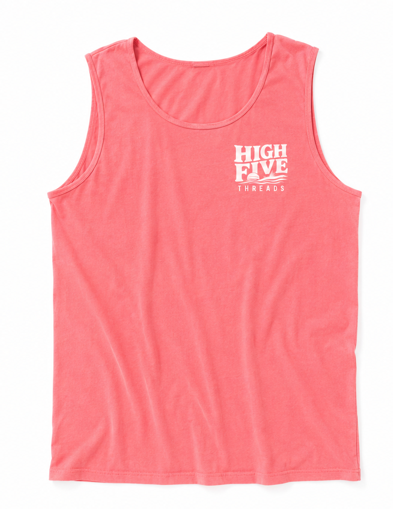High Five Threads Tank (Watermelon Pink)