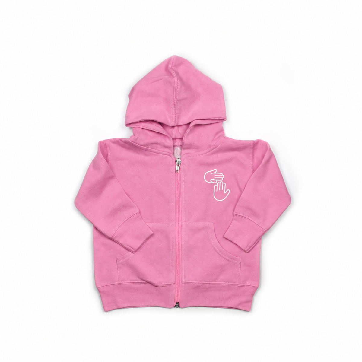 Michigan Hands Toddler Zip Hoodie (Pink)