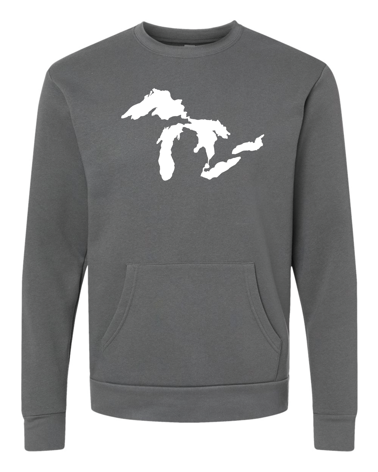 Great Lakes Pocket Crewneck (Grey)