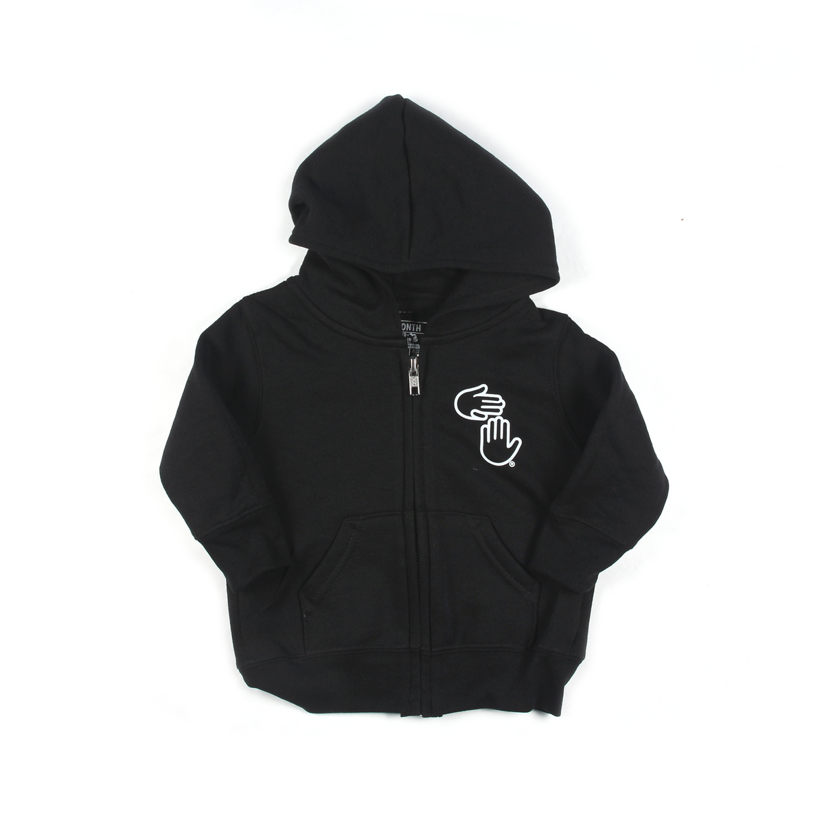 Michigan Hands Toddler Zip Hoodie (Black)