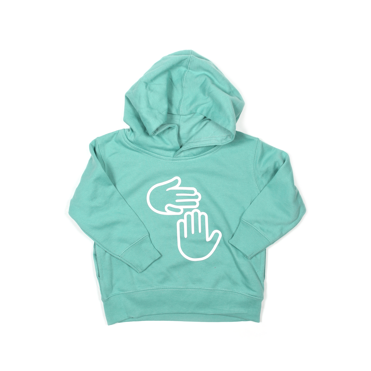 Michigan Hands Toddler Hoodie (Seafoam)