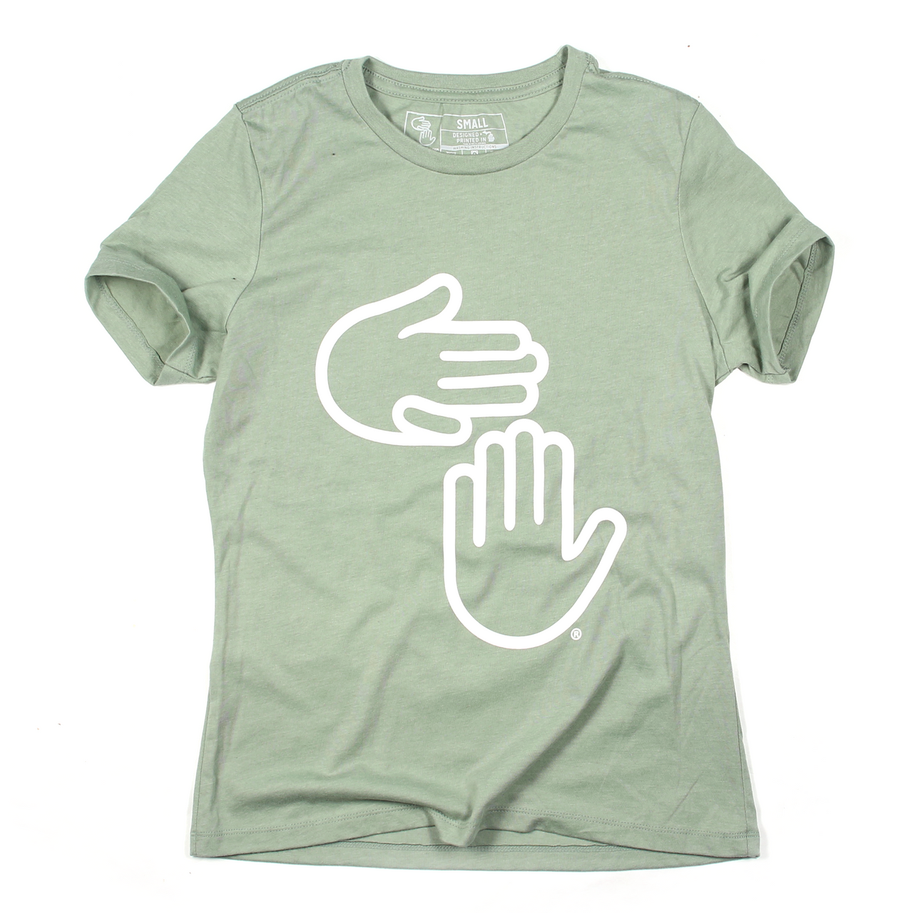 Women's Michigan Hands Tee (Heather Sage)