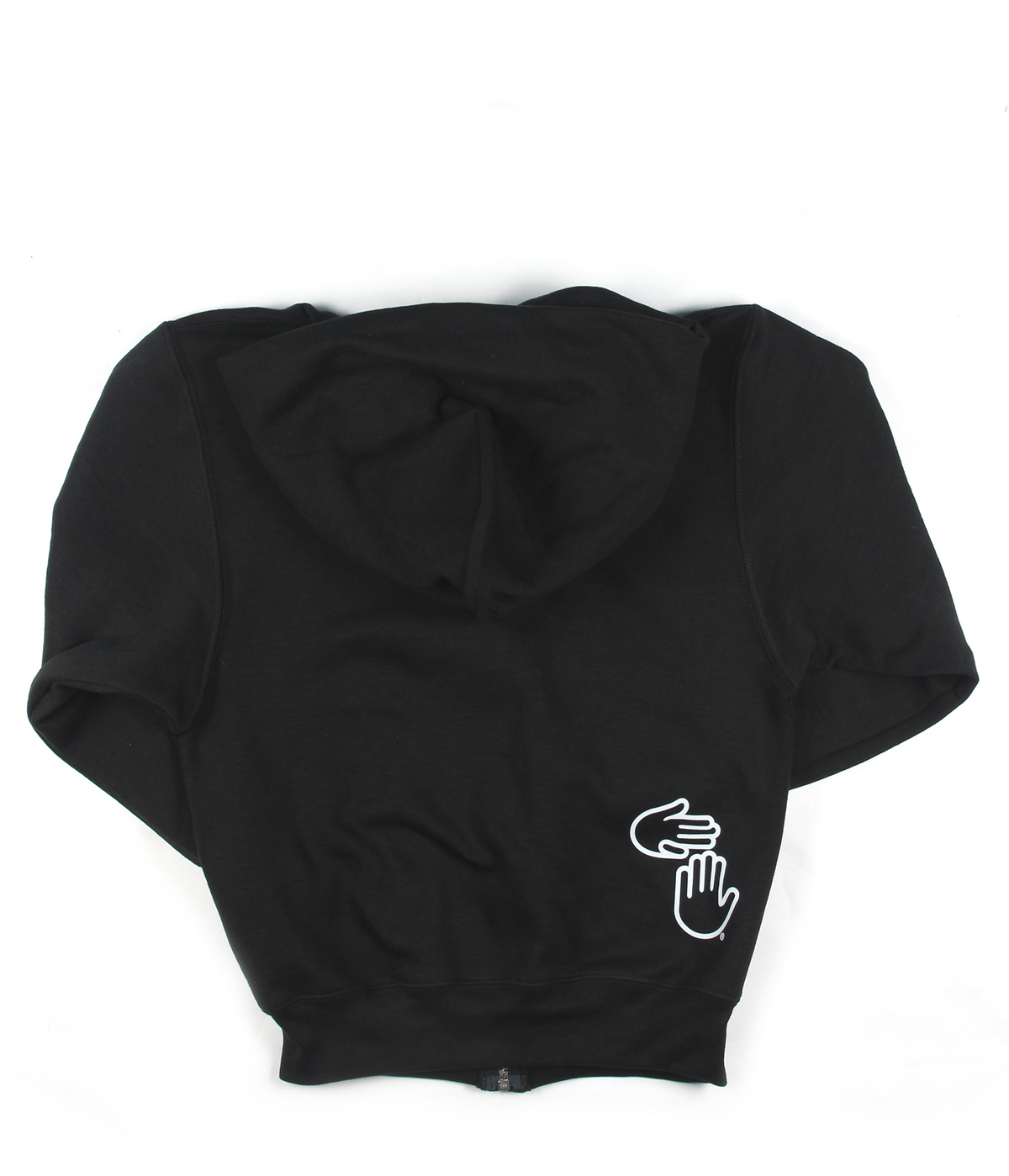 Michigan Hands Youth Zip Hoodie (Black)