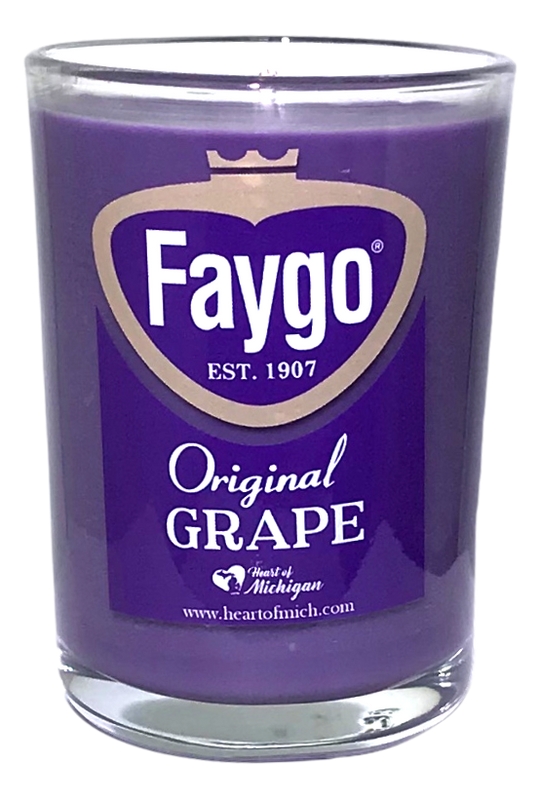 Faygo Grape Candle