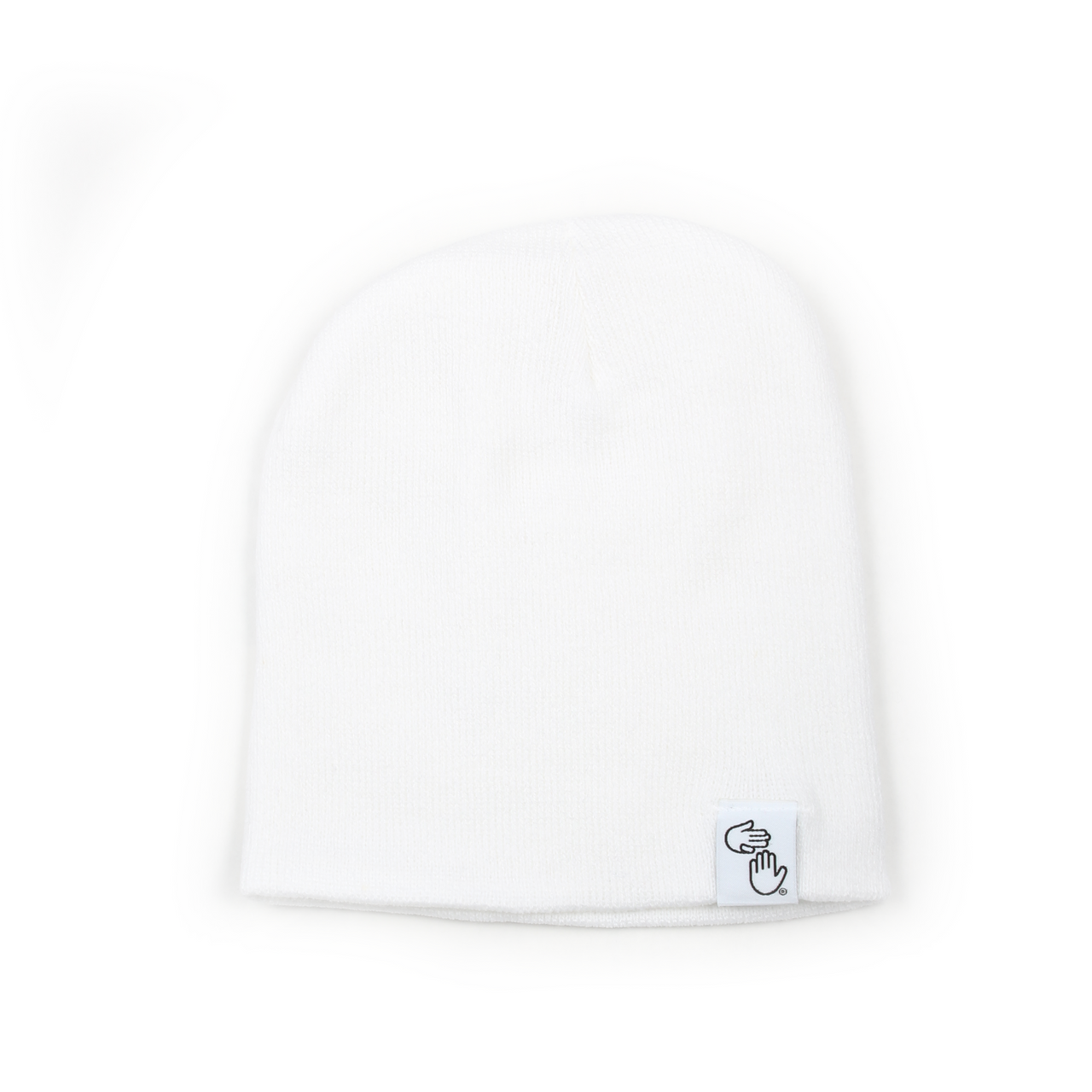 8" Knit Beanie - (White)