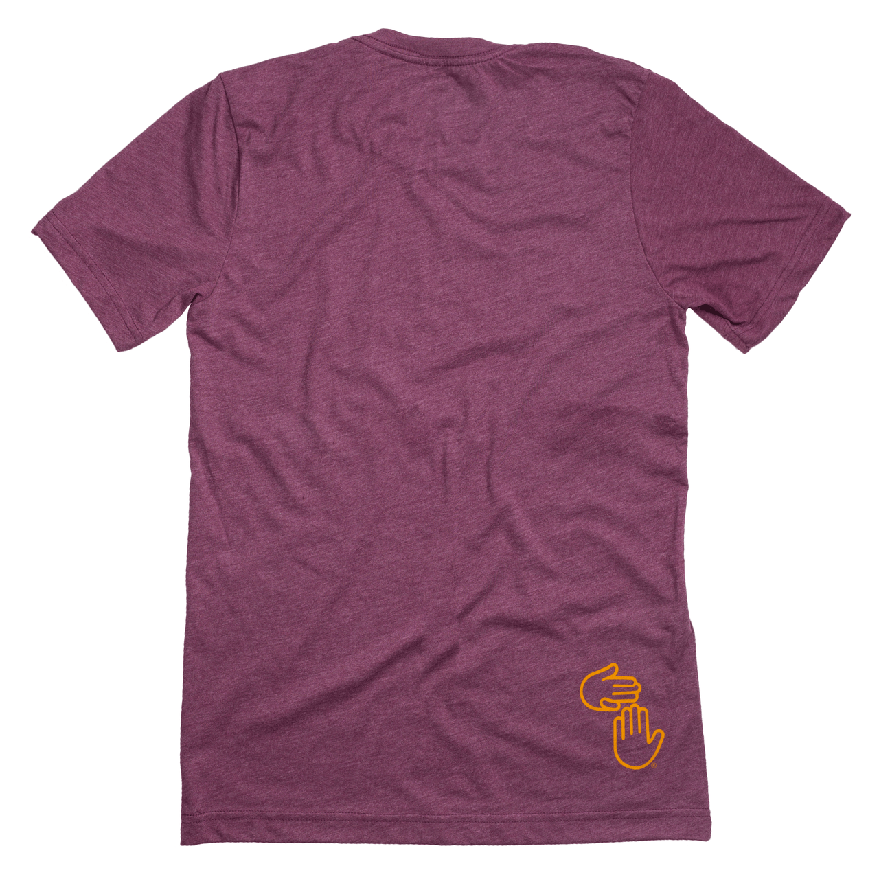 Michigan Hands Tee (Maroon and Gold)