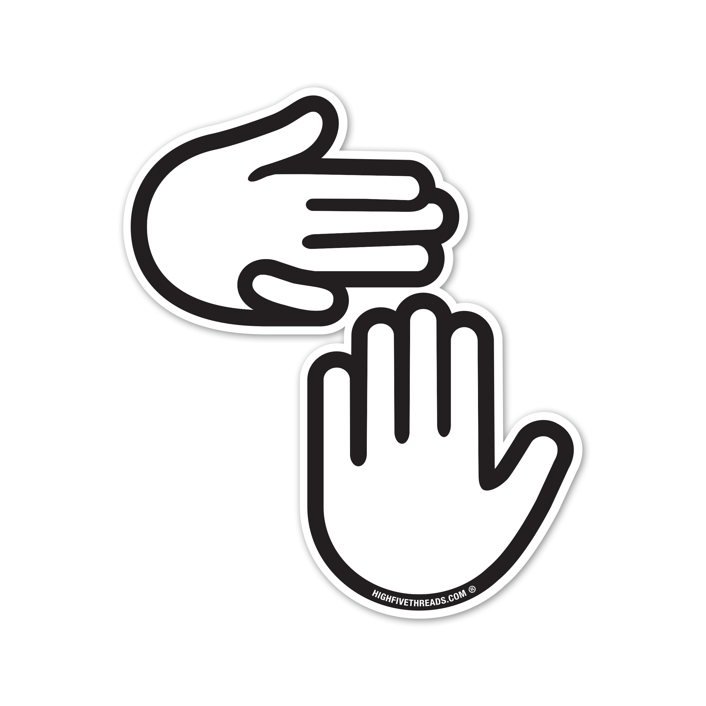 Classic Michigan Hands Sticker (Large)
