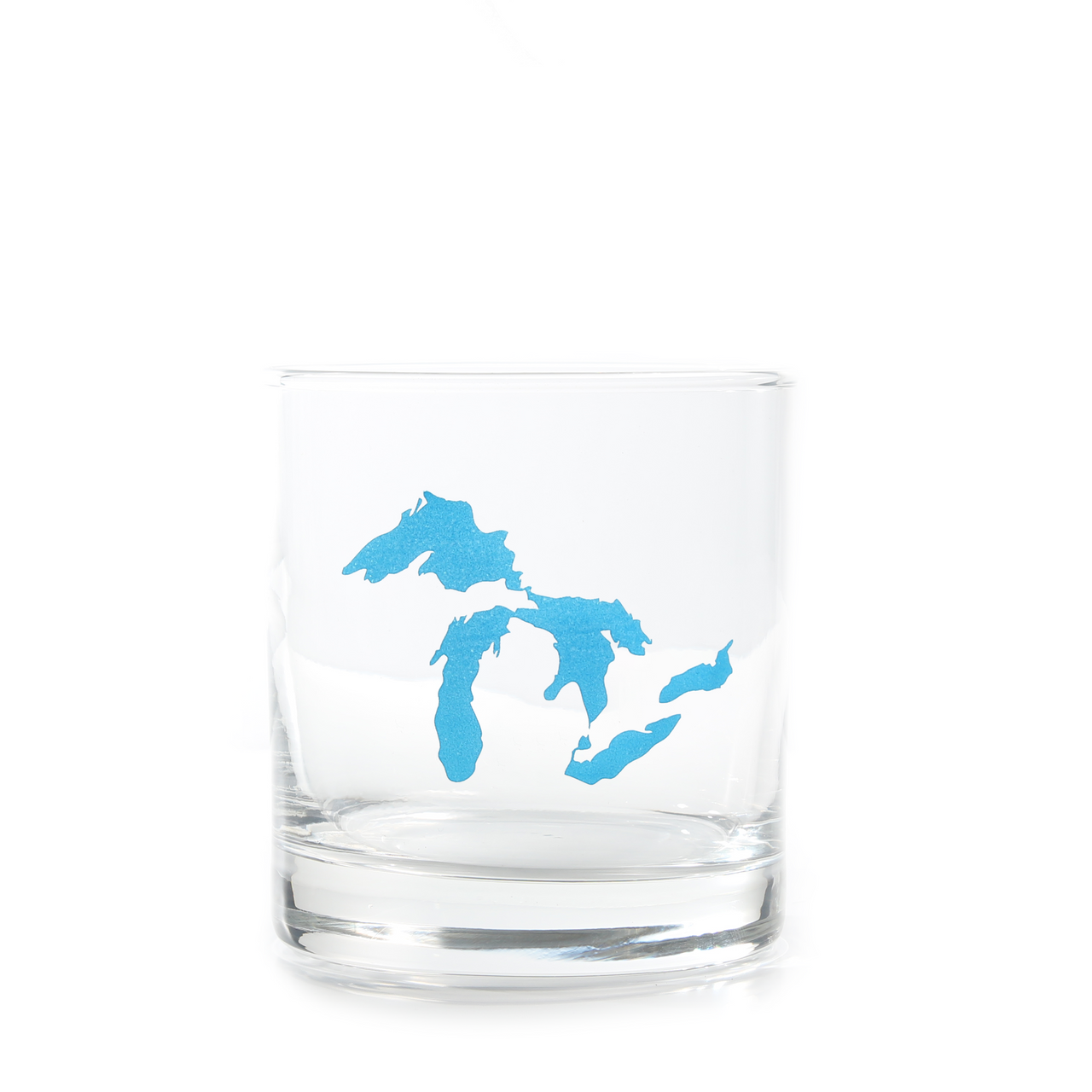 Great Lakes Rocks Glass (Blue)