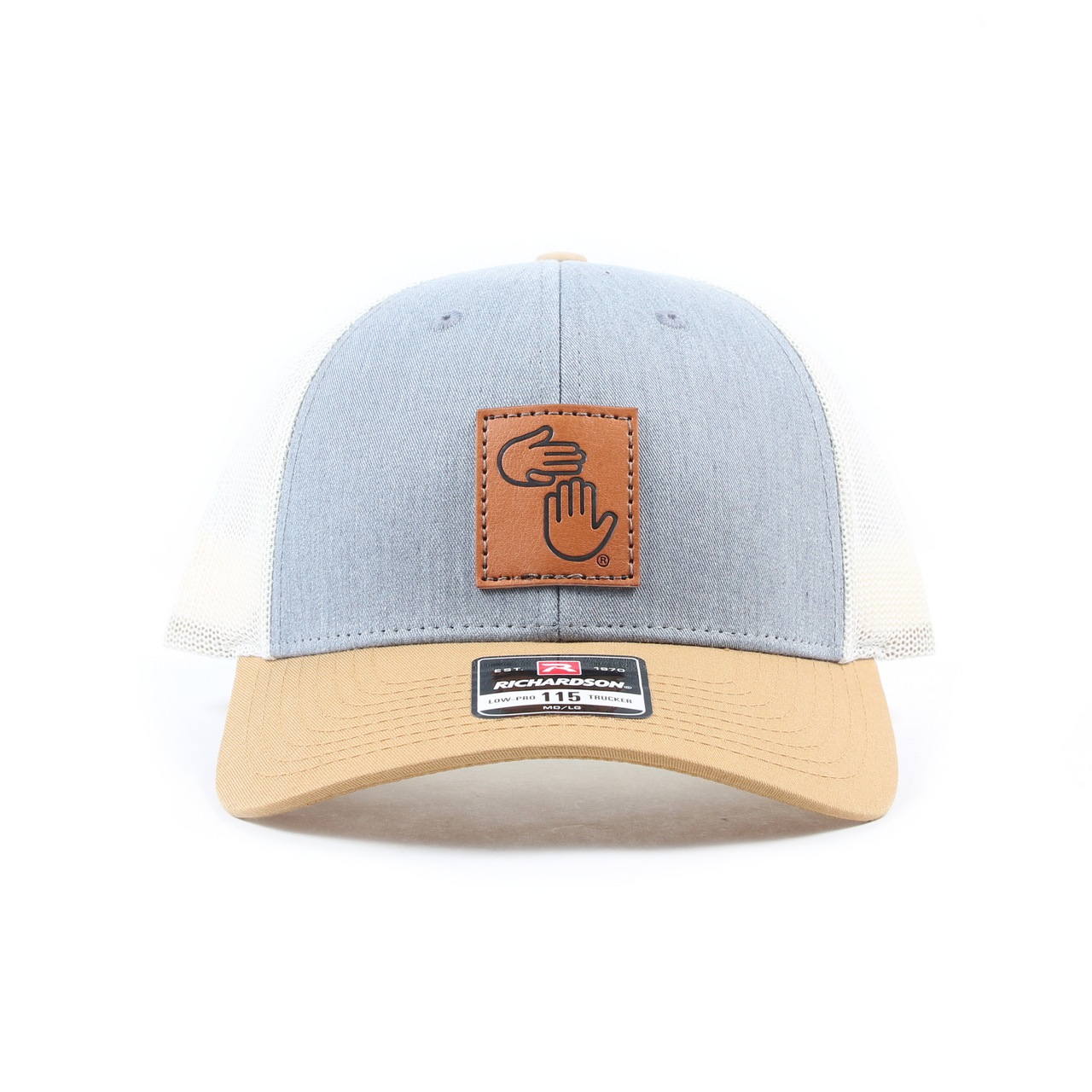 Low Profile Leather Patch Trucker