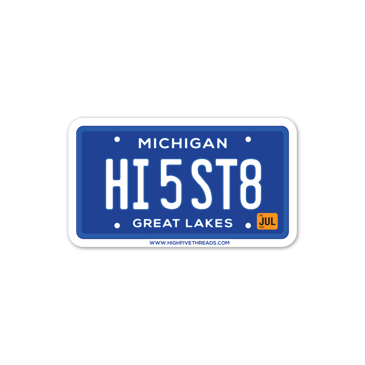 License Plate Sticker