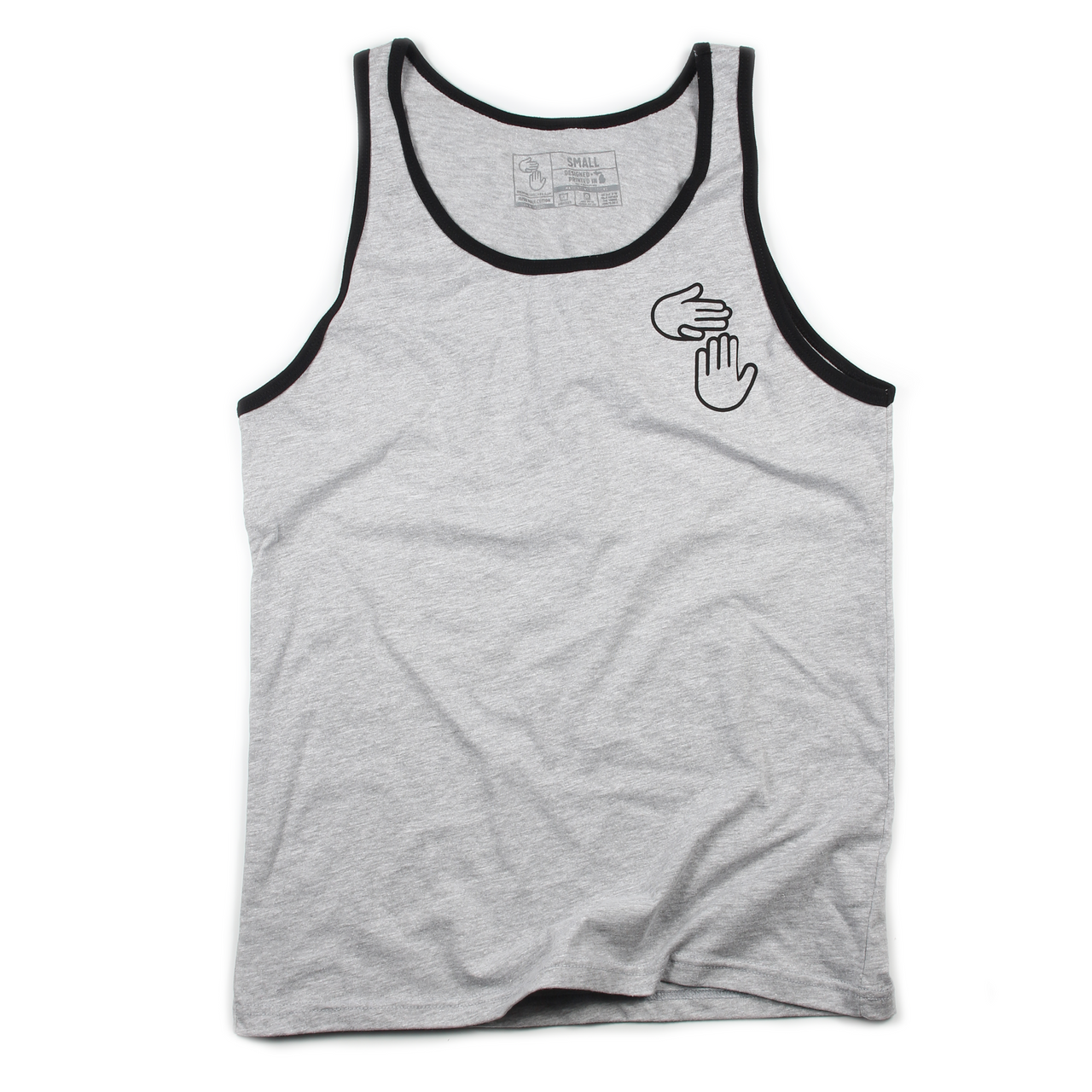 Michigan Hands Tank (Grey + Black)