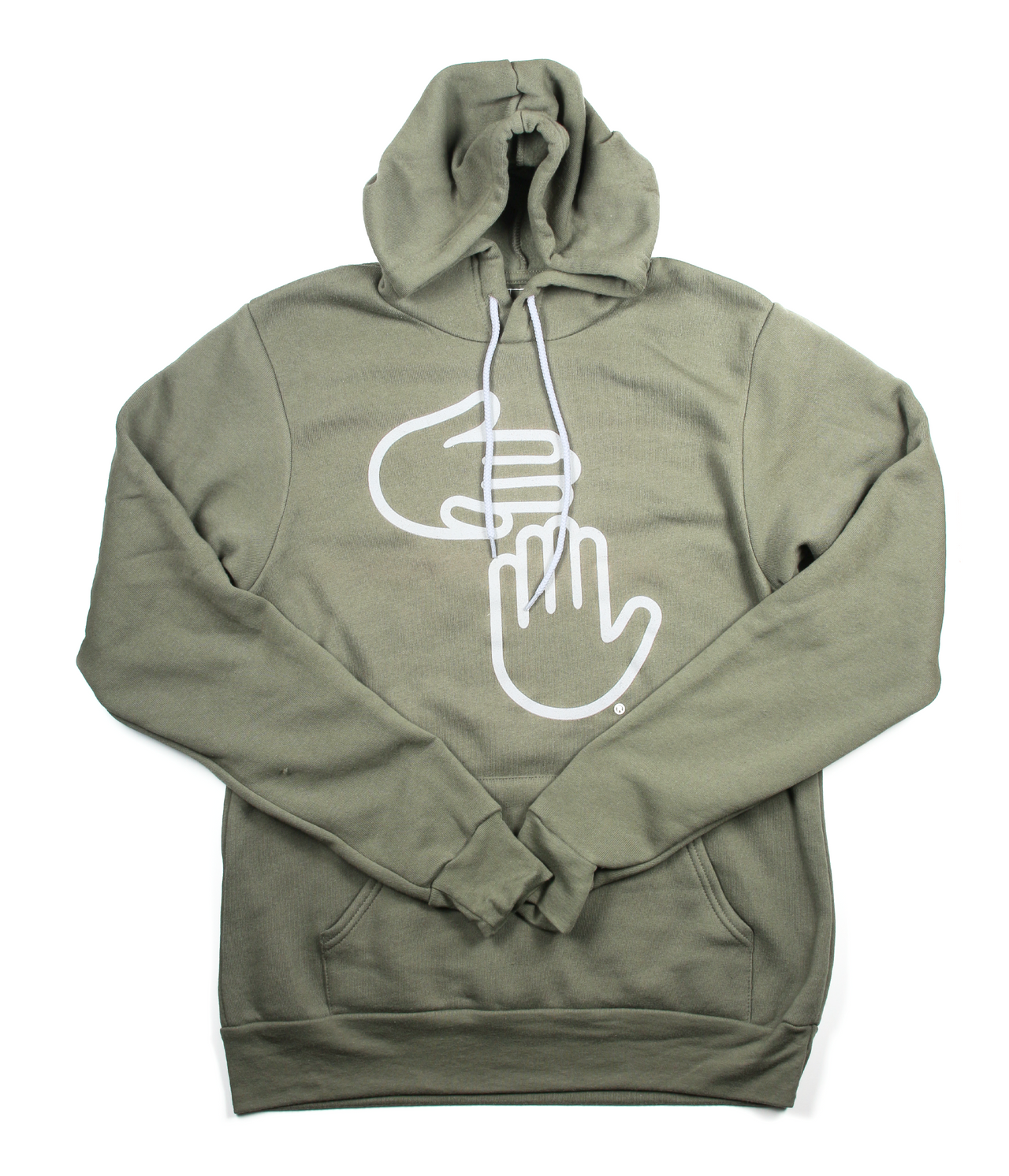 Michigan Hands Pullover Hoodie (Olive)
