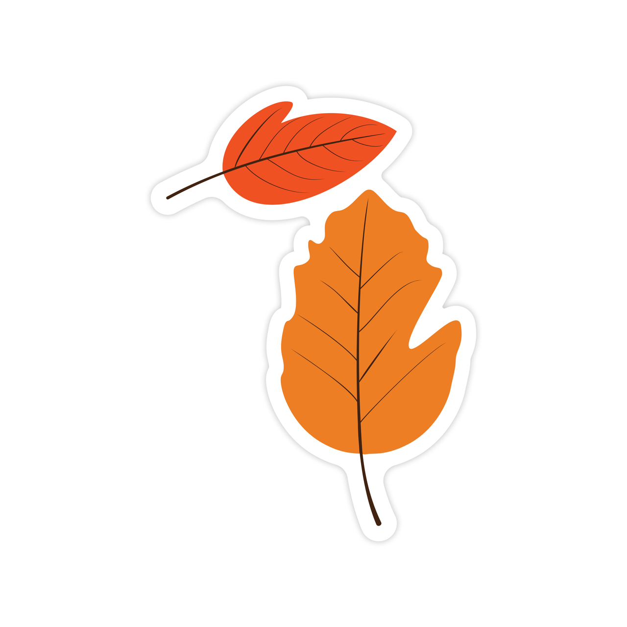 Michigan Leaf Sticker
