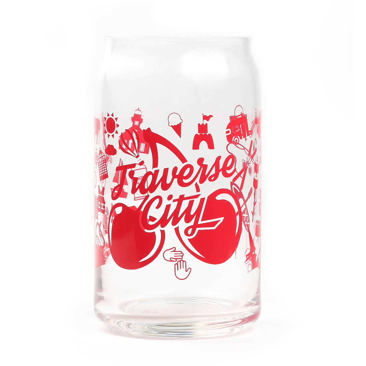 Traverse City Pop Can Pint Glass