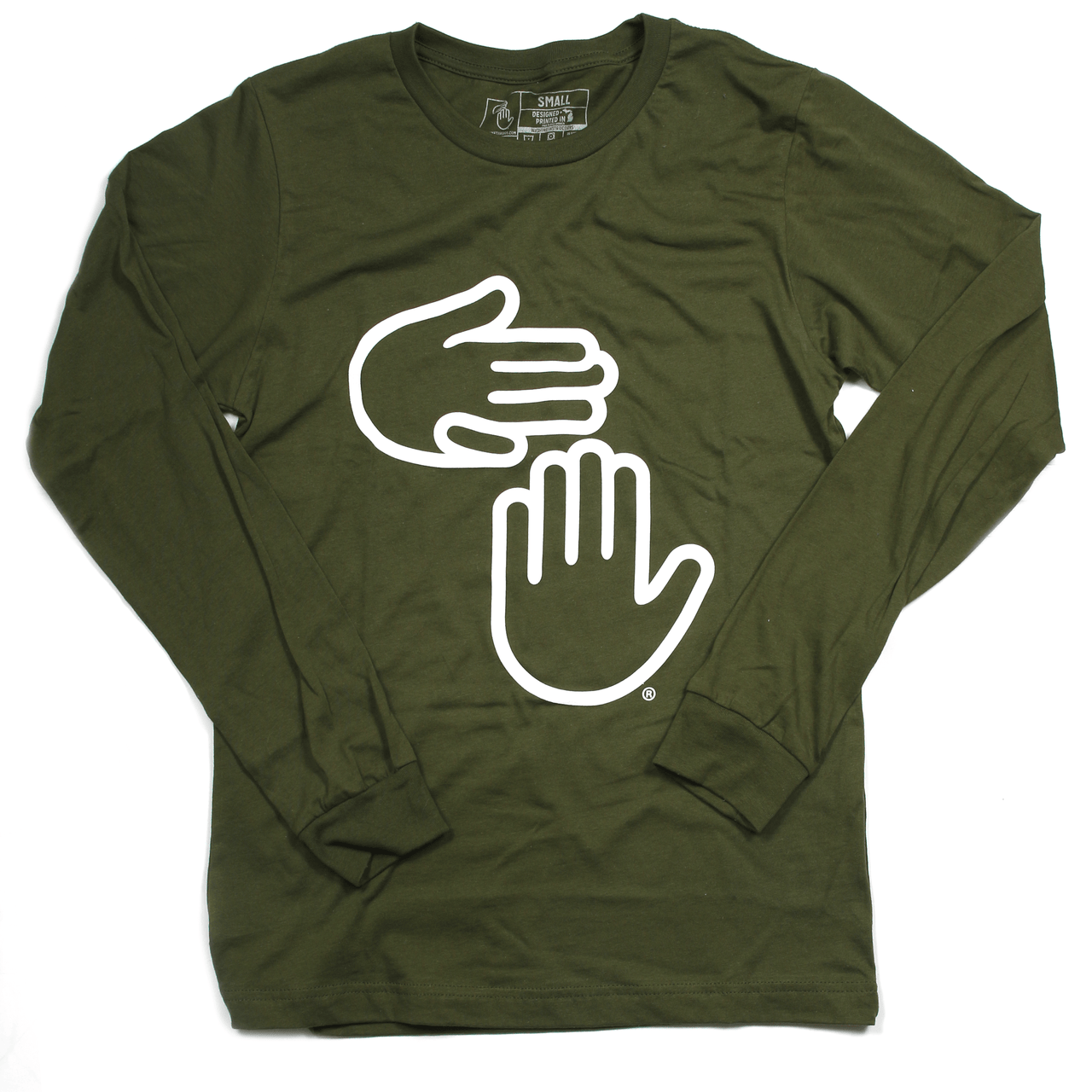 Michigan Hands Long Sleeve (Olive)