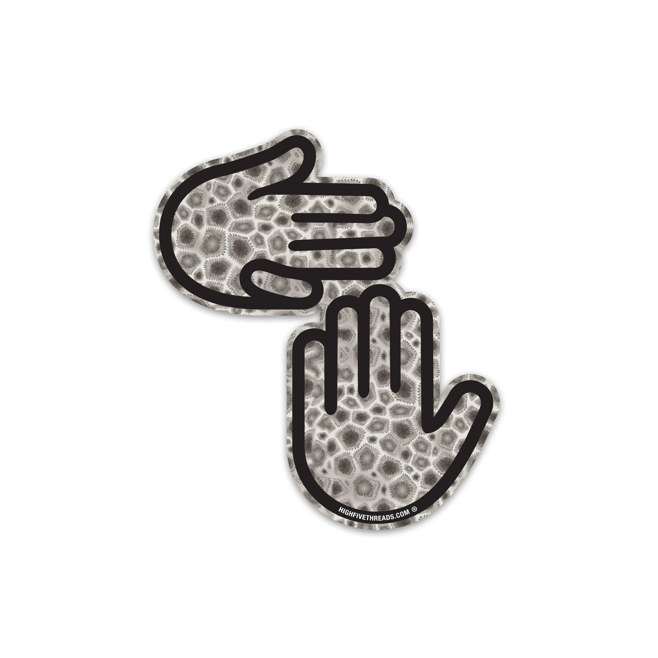 Michigan Hands Sticker (Petoskey Stone)
