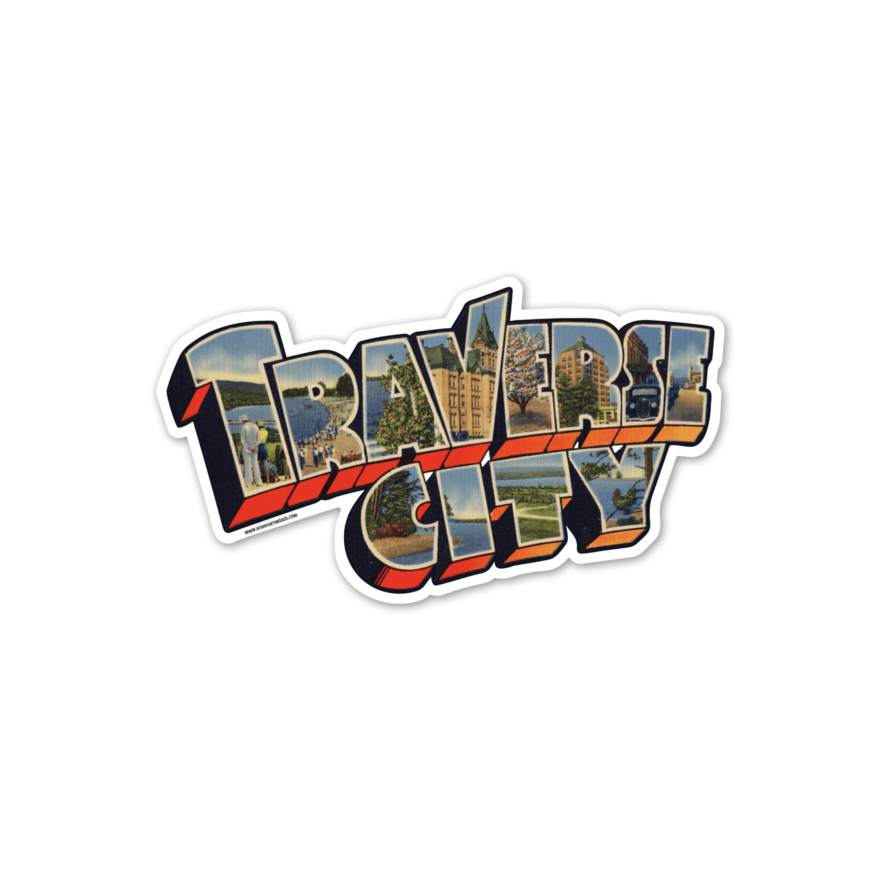 Vintage Traverse City Sticker