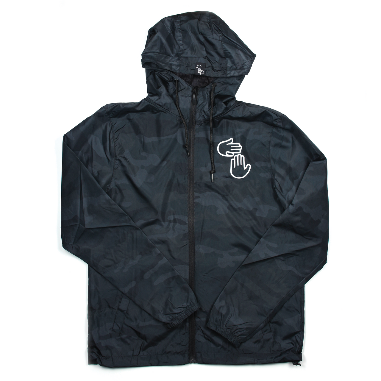 Michigan Hands Windbreaker (Black Camo)