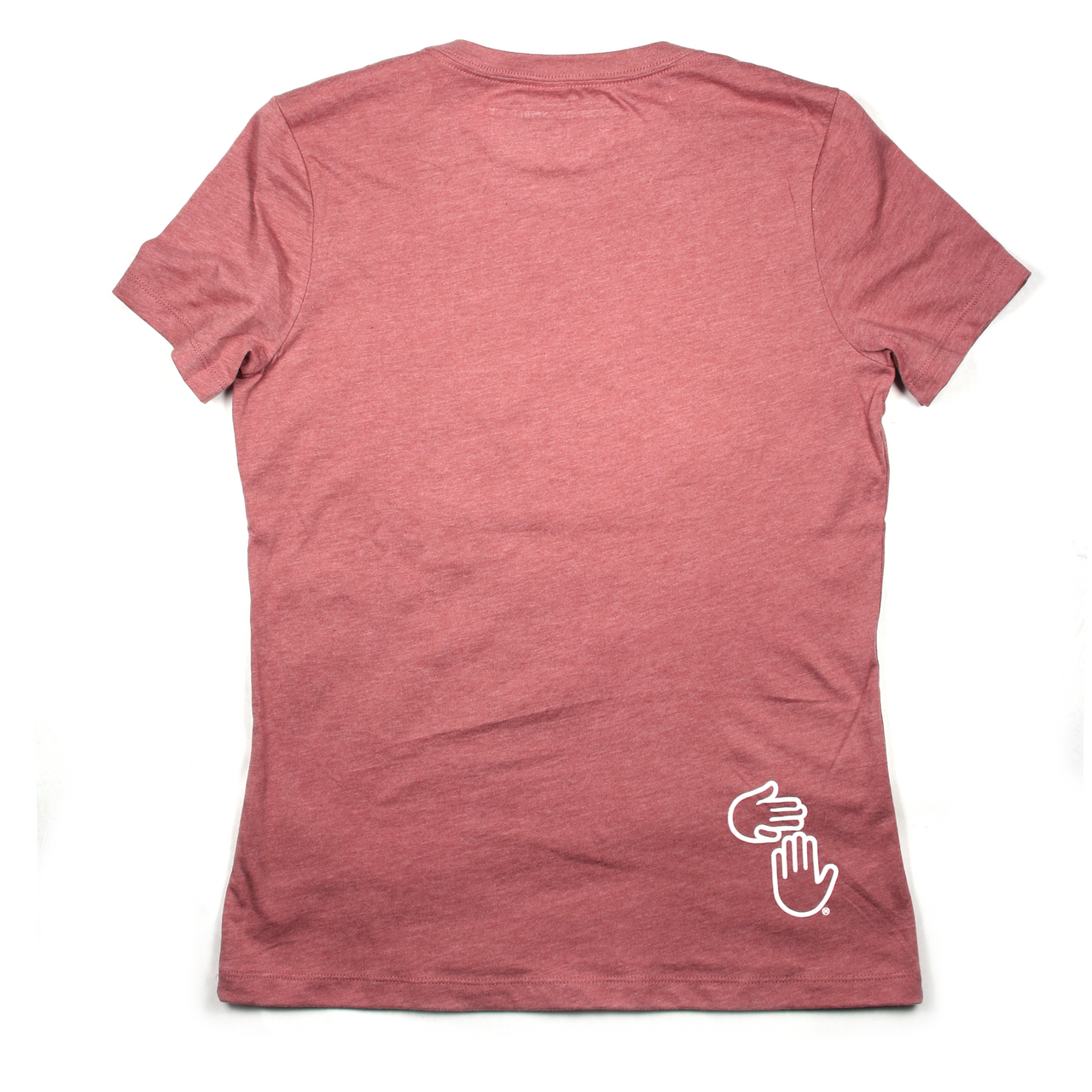 Women's Michigan Hands Tee (Heather Mauve)