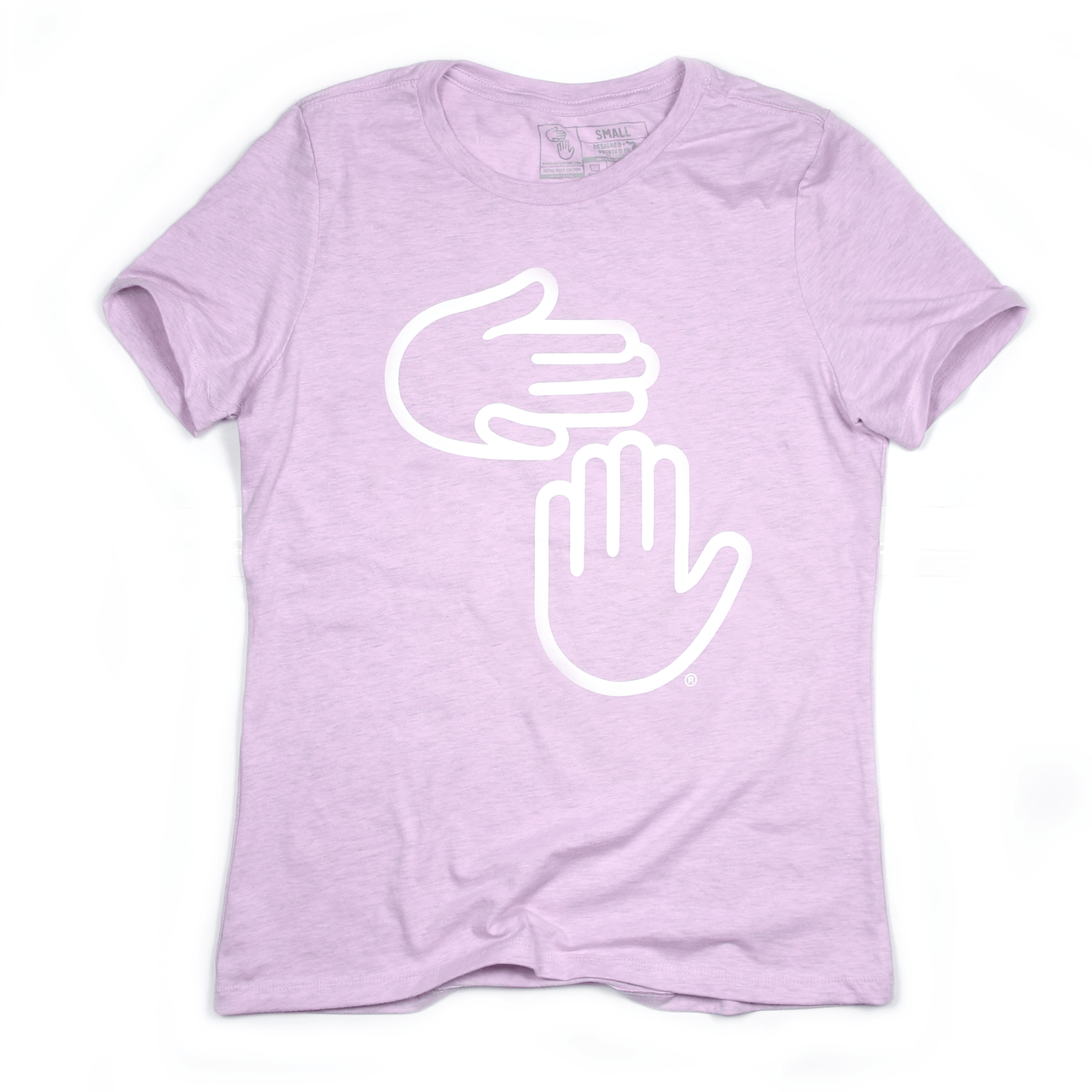 Women's Michigan Hands Tee (Heather Lilac)