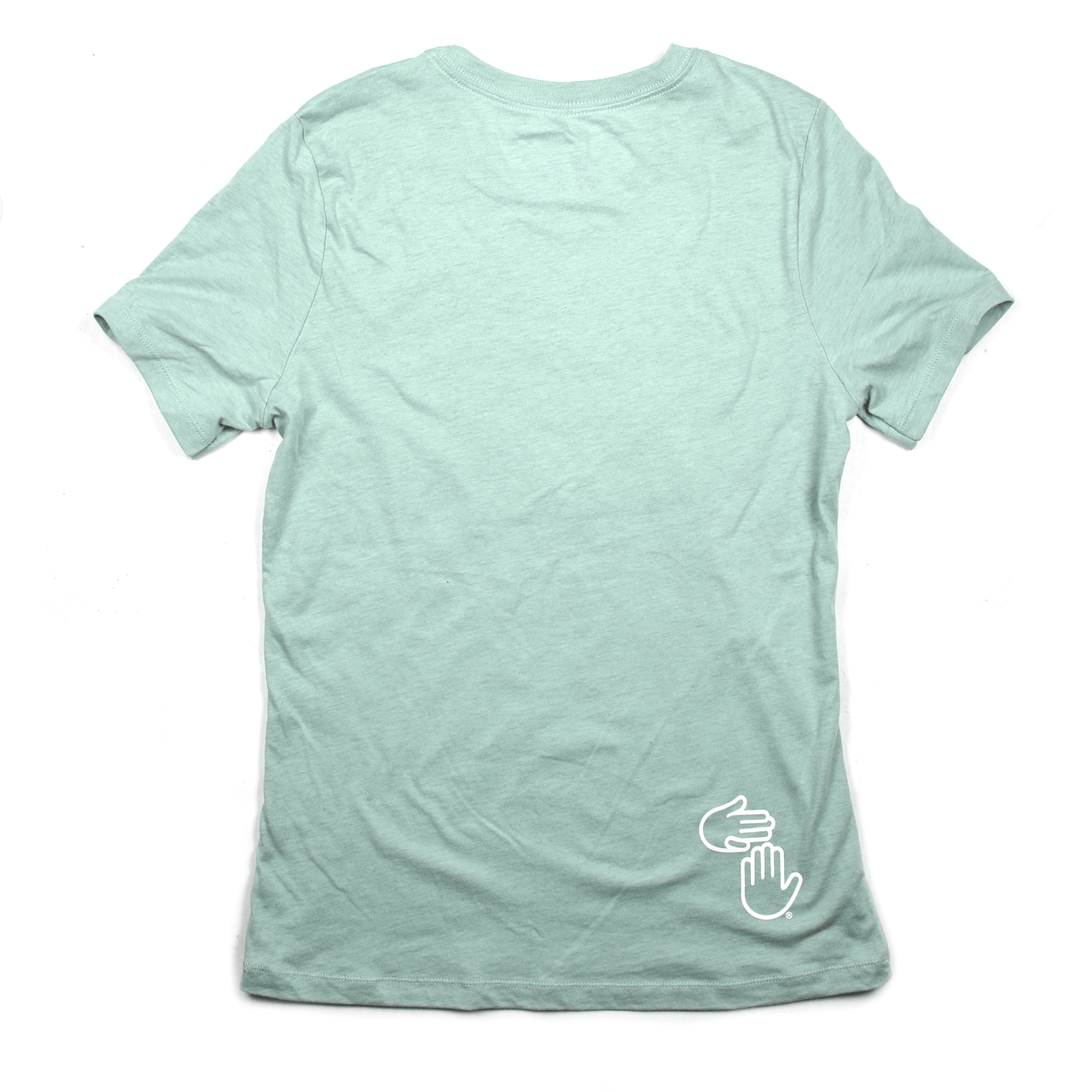 Women's Michigan Hands Tee (Dusty Mint)