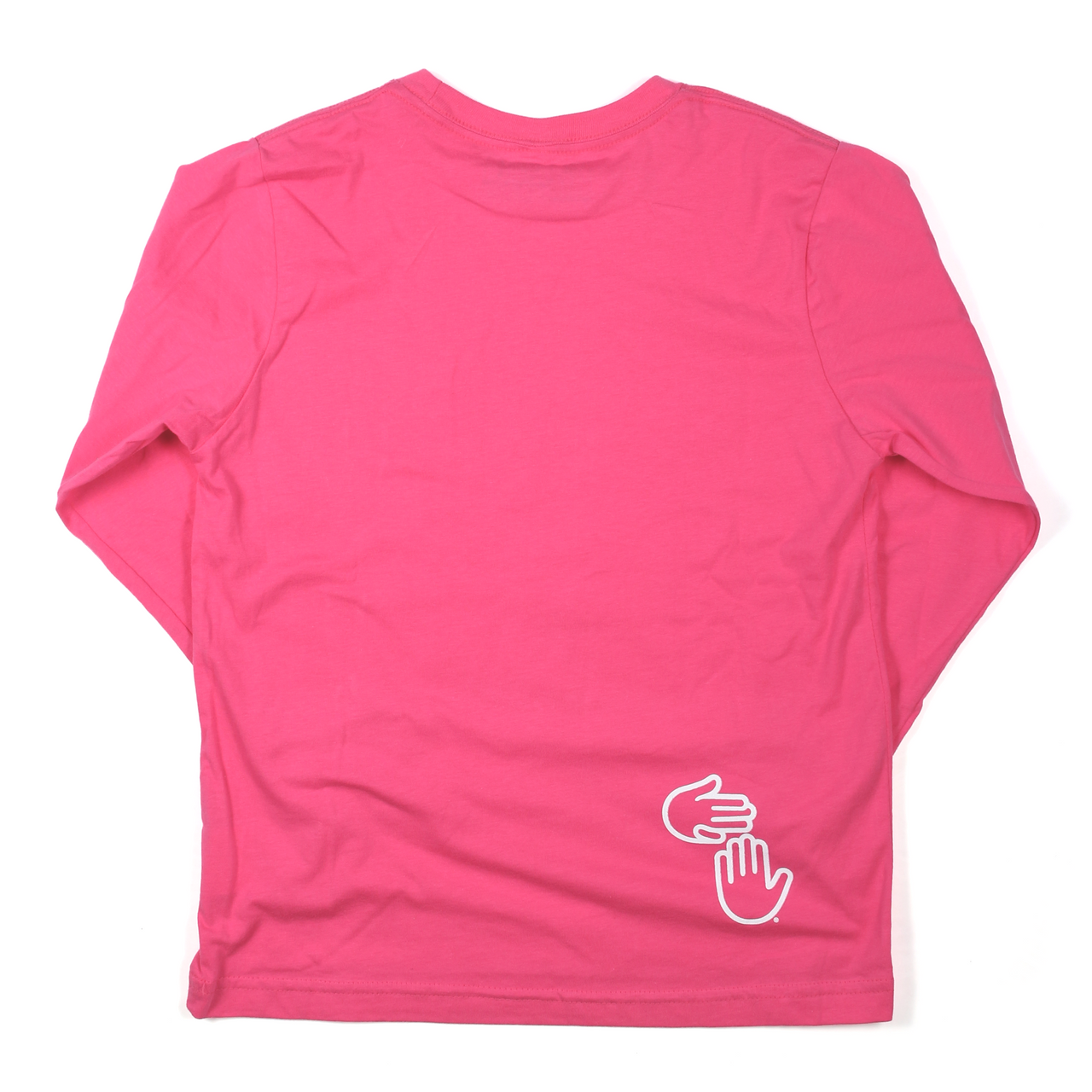 Michigan Hands Long Sleeve Youth Tee (Pink)