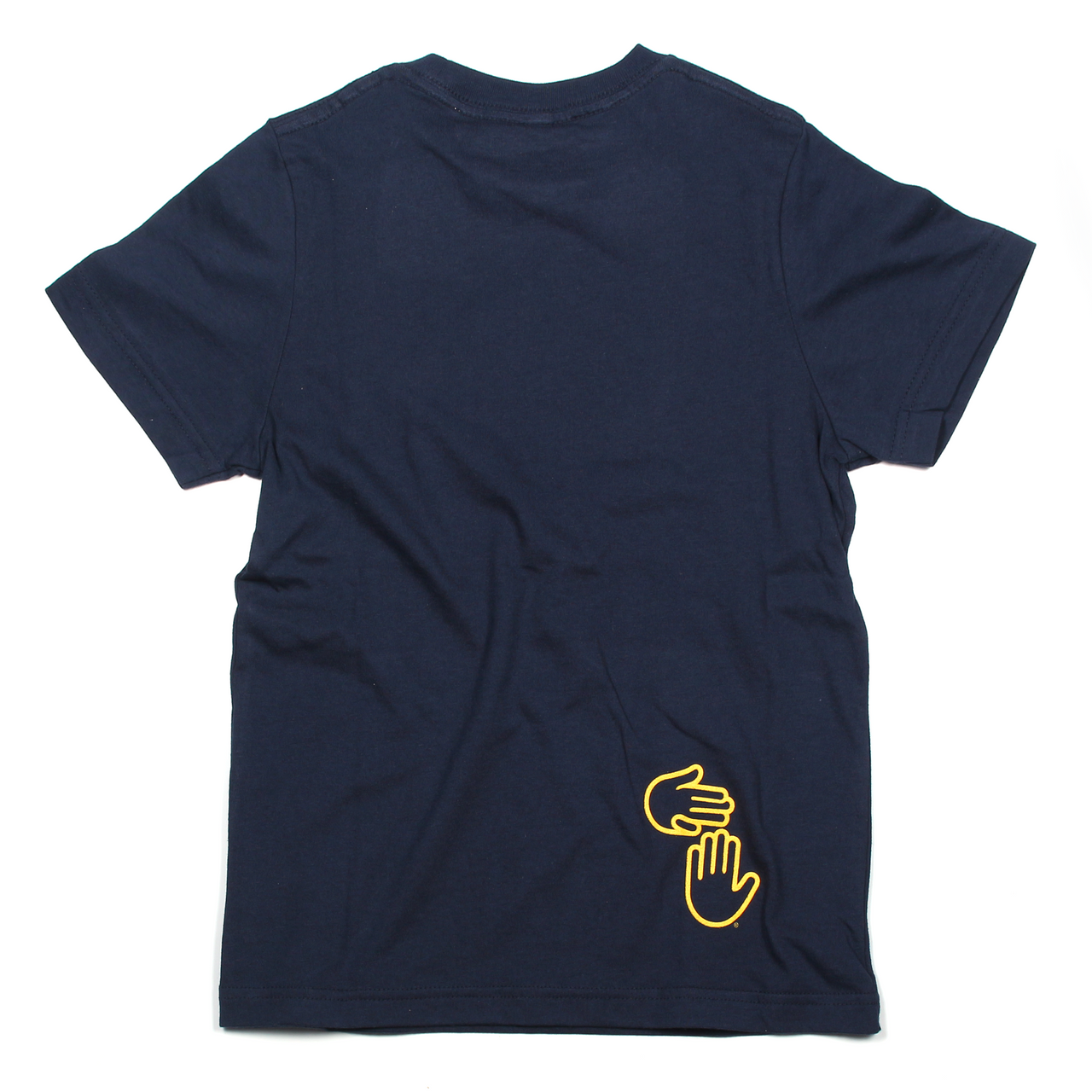 Michigan Hands Youth Tee (Navy & Gold)