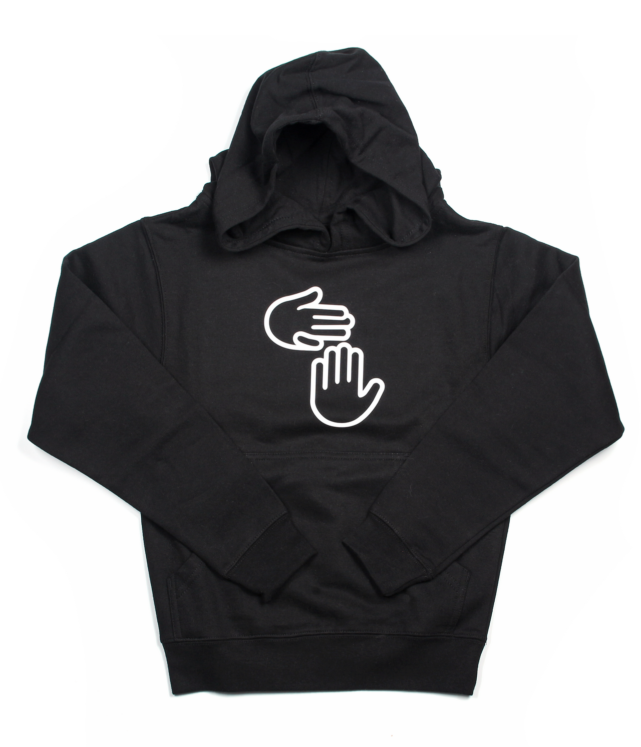 Michigan Hands Youth Pullover Hoodie (Black)